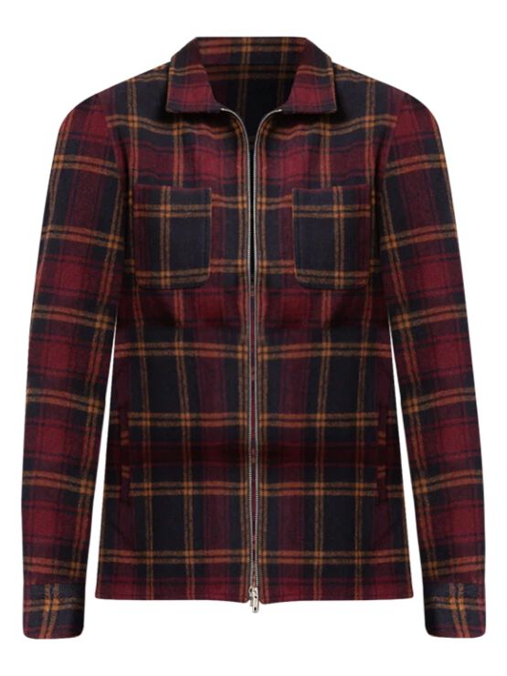 nolan plaid heavy overshirt