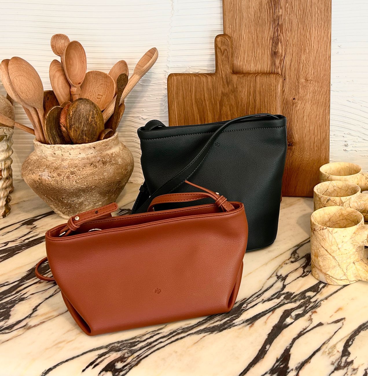 Fiona Bag - Walnut Pebble