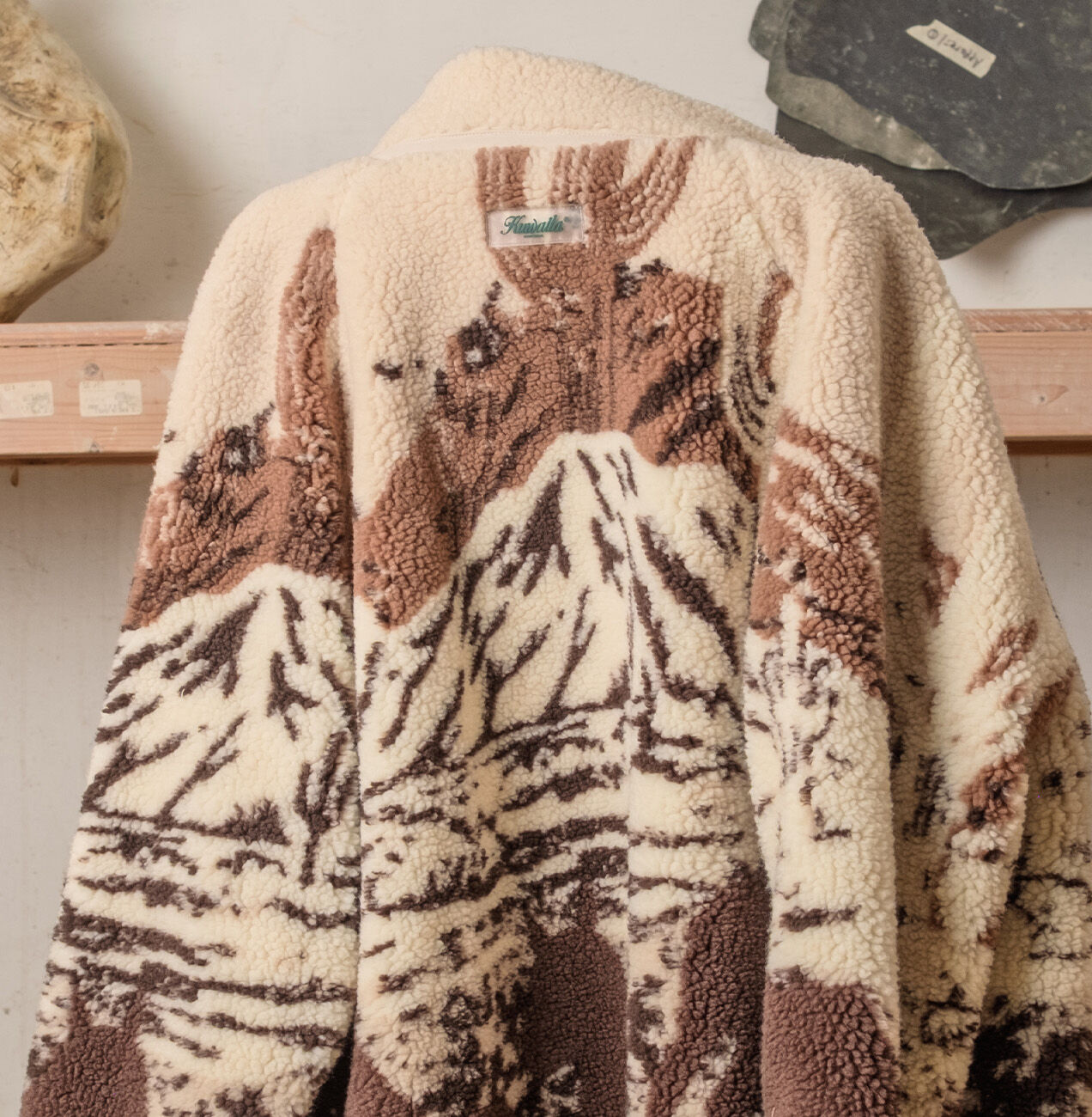 printed sherpa fleece