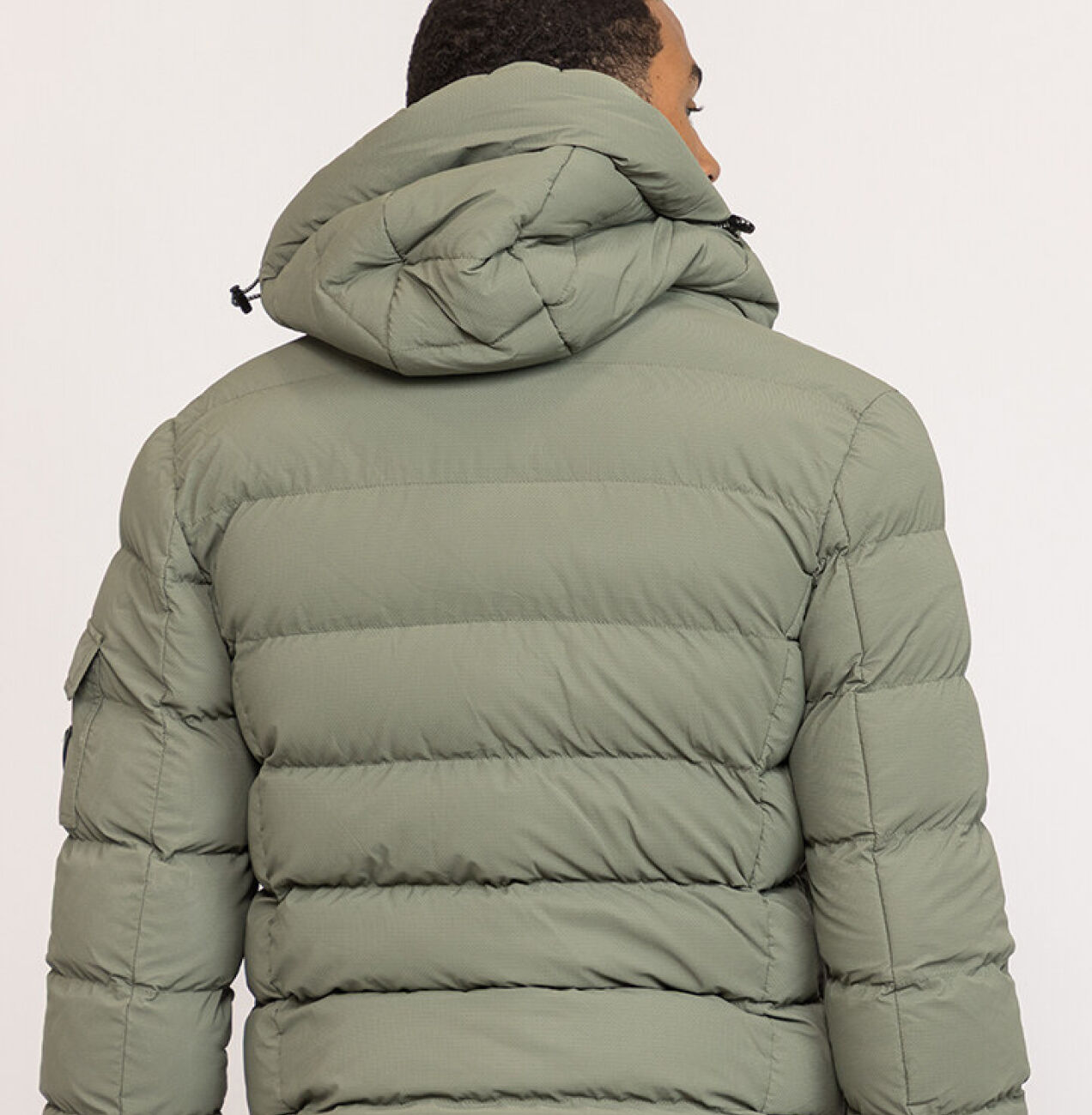 Matte shine puffer jacket