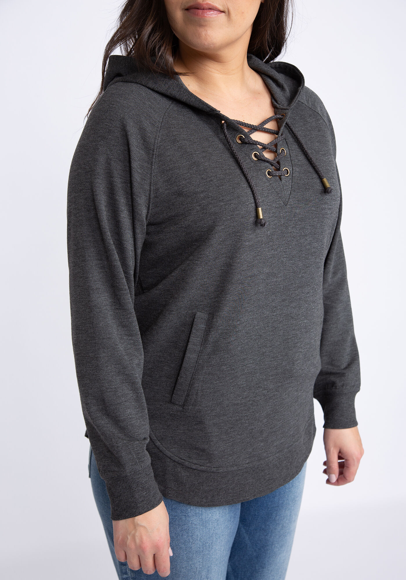 julien lace up hooded popover Image 4