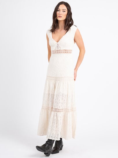 lace long clio dress