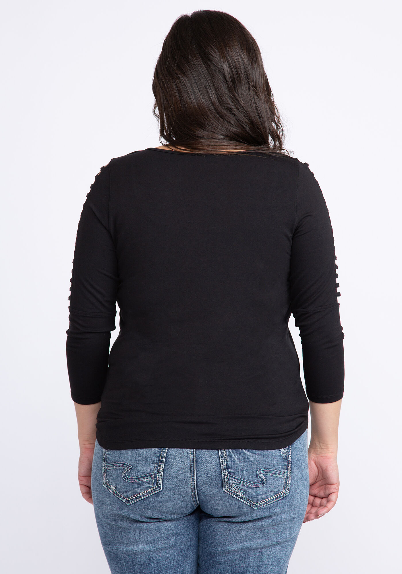 gia ladder detail 3/4 sleeve  Image 2