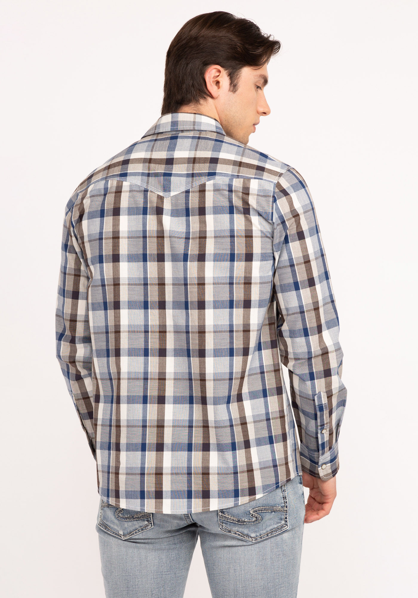 snake snap pocket long sleeve shirt Image 3