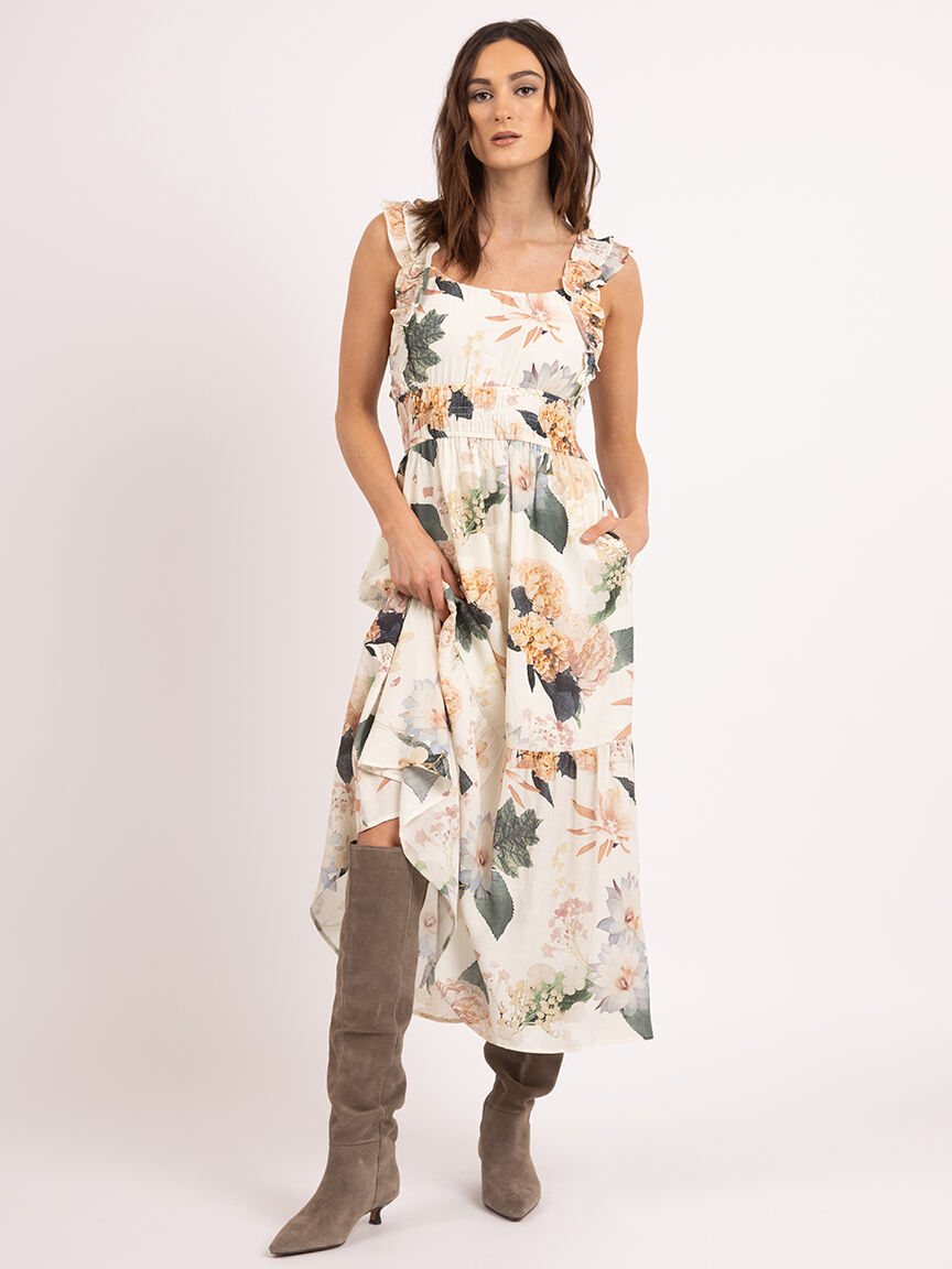 gretchen square neck maxi dress Image 4