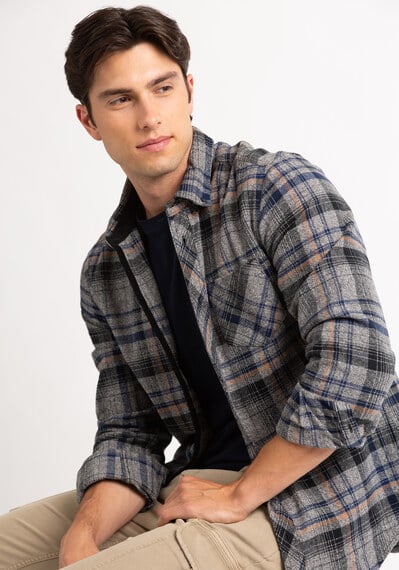 eli flannel button-up shirt Image 1