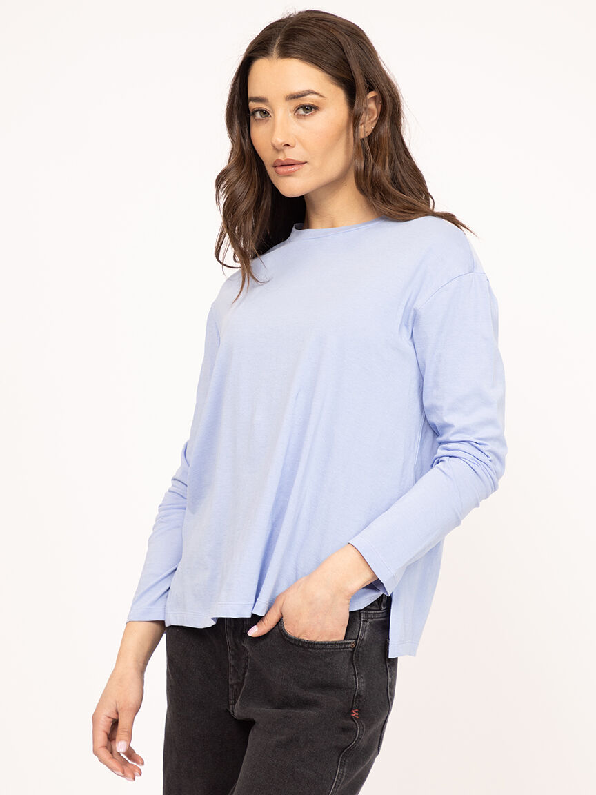 long sleeve tee blue