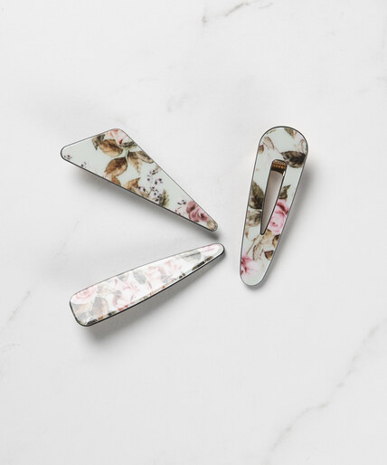 3 pack floral hair clip Image 2