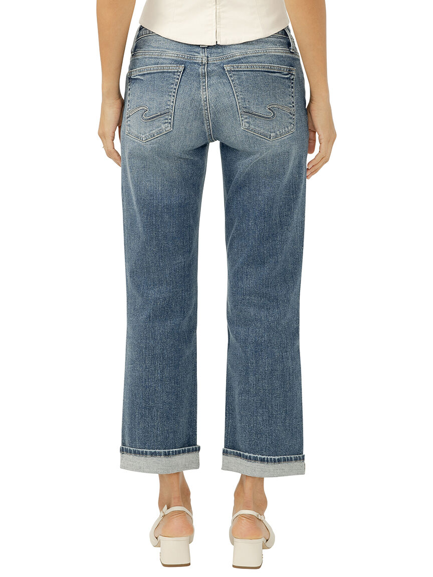 Chelsea Mid Rise Straight Leg Jeans