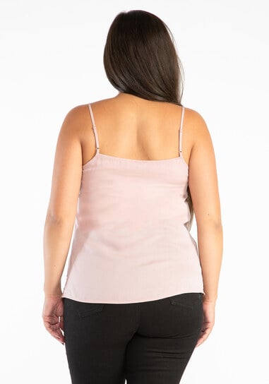 odette lace neck satin cami odette lace neck satin cami