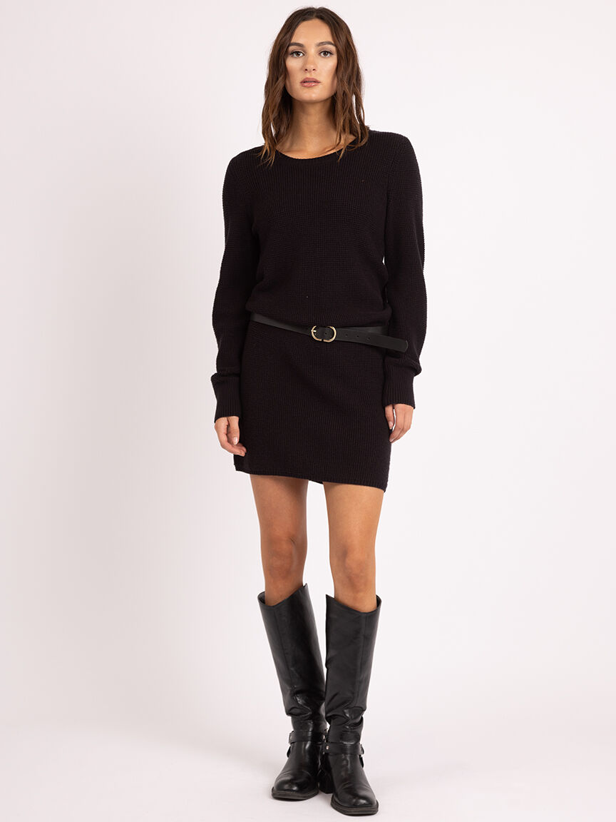 alaiya scoop neck knee length dress Image 1