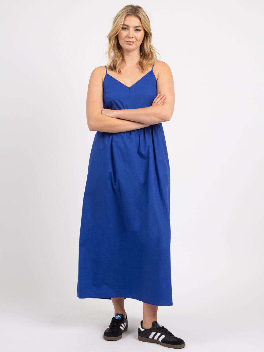 maybelle strappy vneck poplin maxi dress Image 4