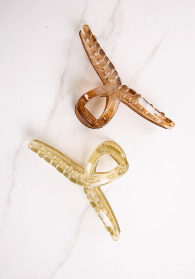 hair 2 pack claw clips Image 1
