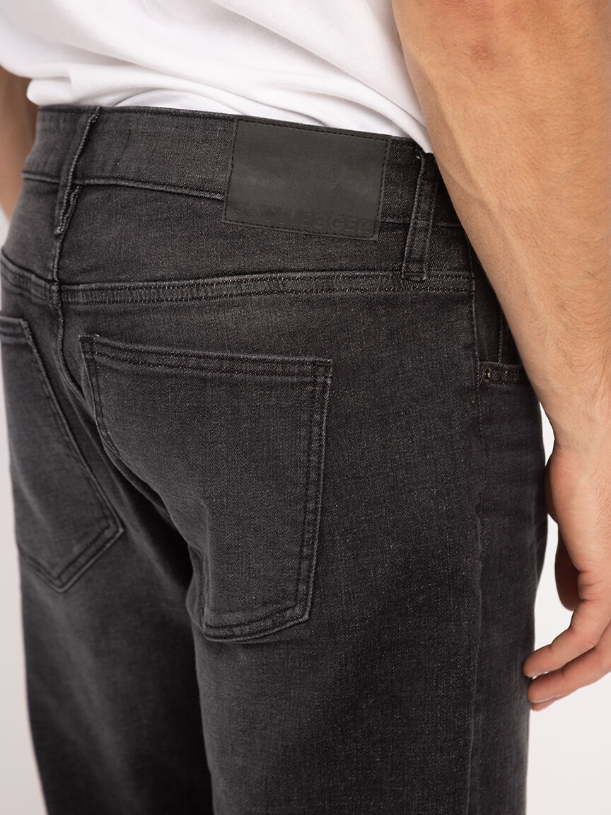 damon athletic straight washed black Image 6