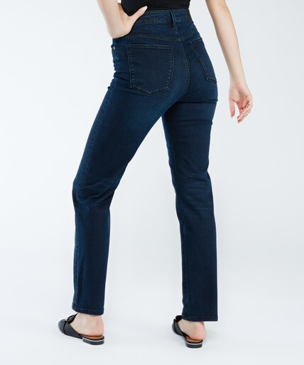 high rise straight jeans Image 2
