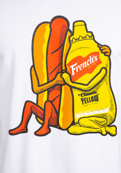 mustard and hot dog graphic t-shirt Image 6