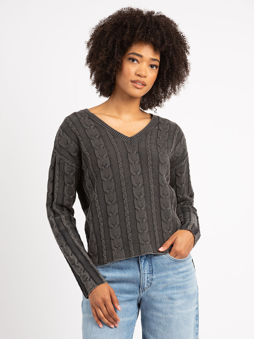 zarina v neck sweater Image 5