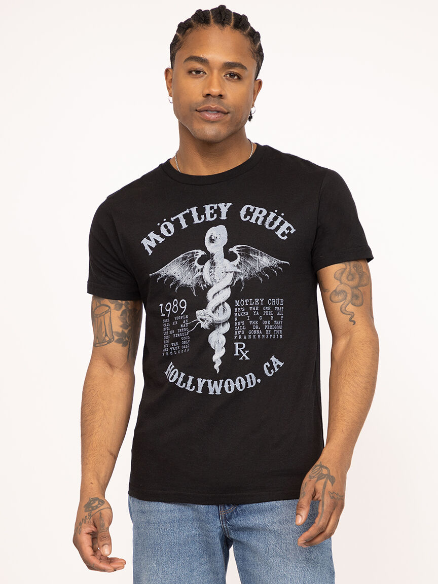 unisex motley crue rx graphic tee