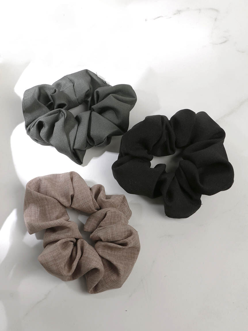 3 pack linen scrunchies Image 2