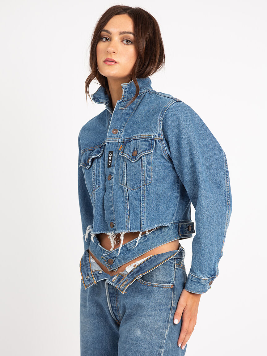 levi s orange tab modified trucker jacket Bootlegger 2000007975