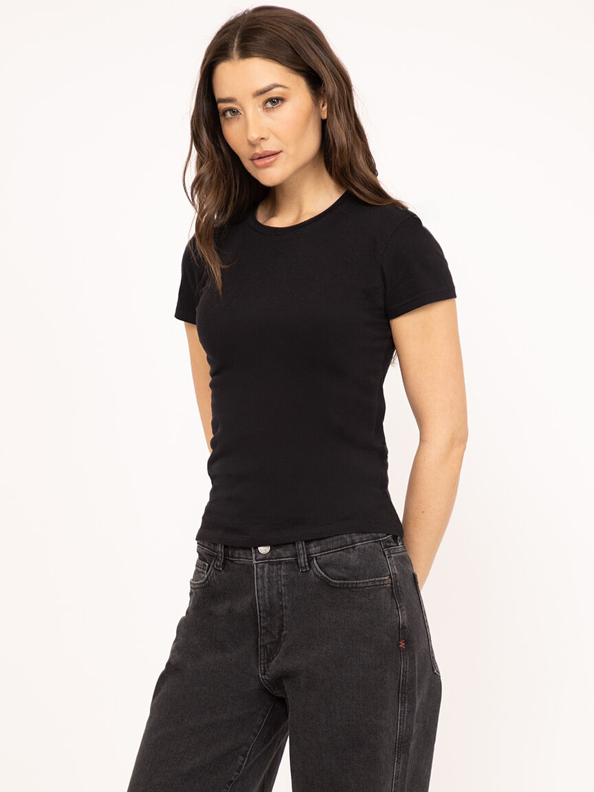 short sleeve tee black Image 1