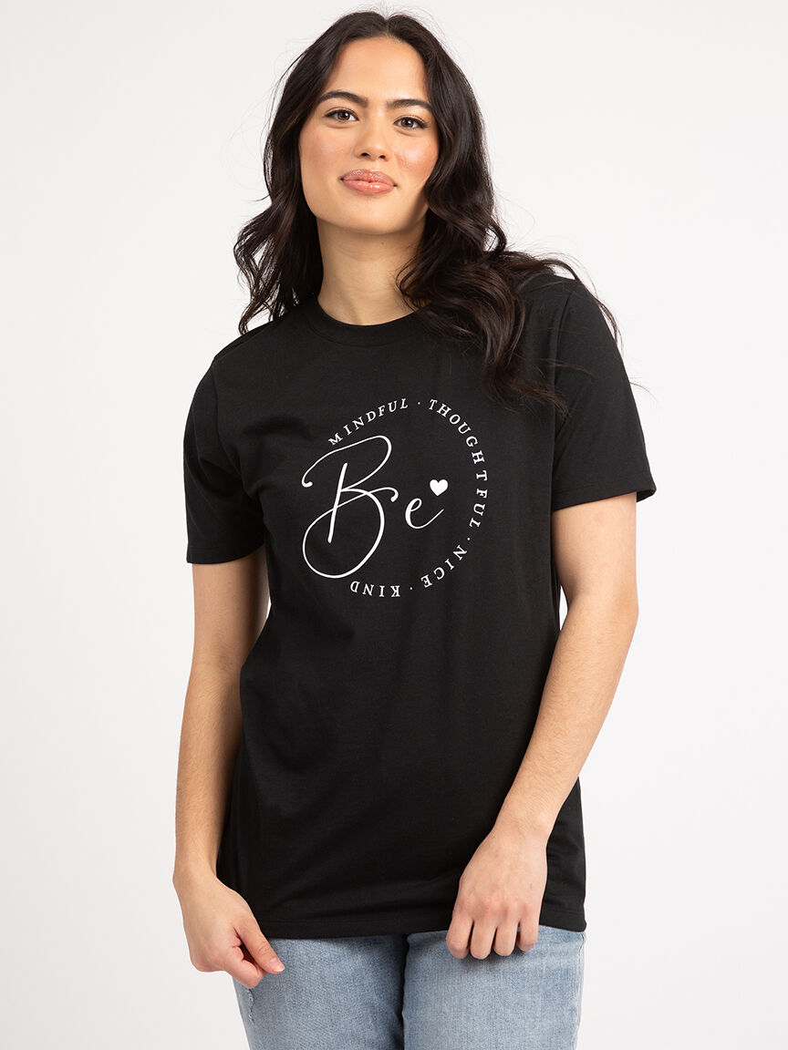 be kind short sleeve graphic t-shirt Image 3