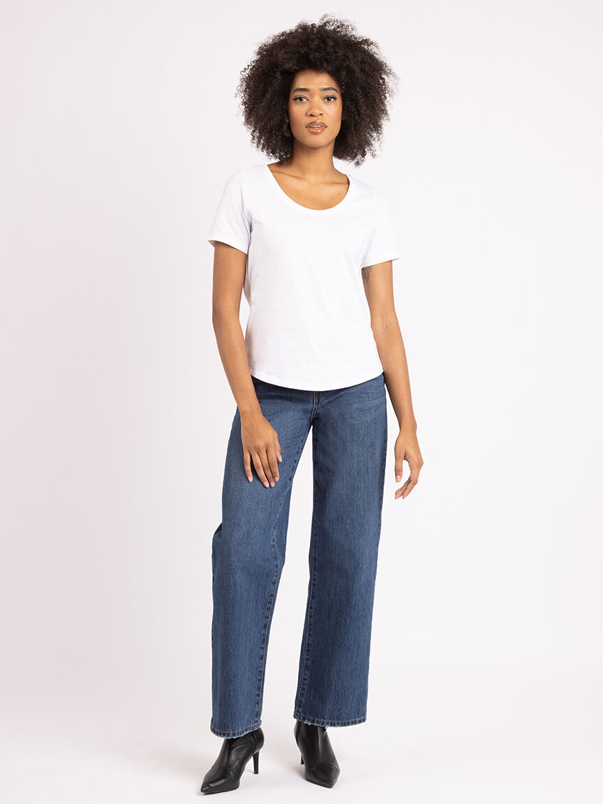 saige scoop neck t-shirt Image 2