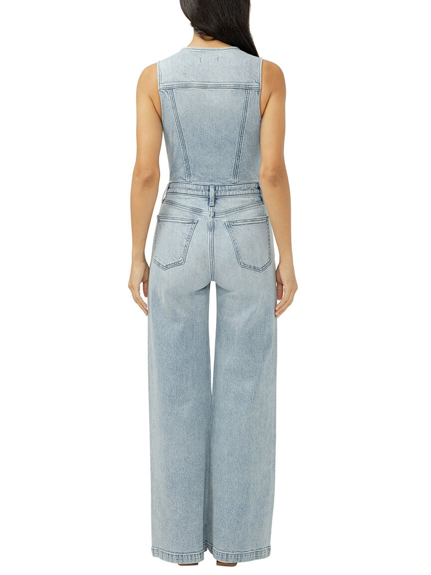Wide Leg Vest Jumpsuit