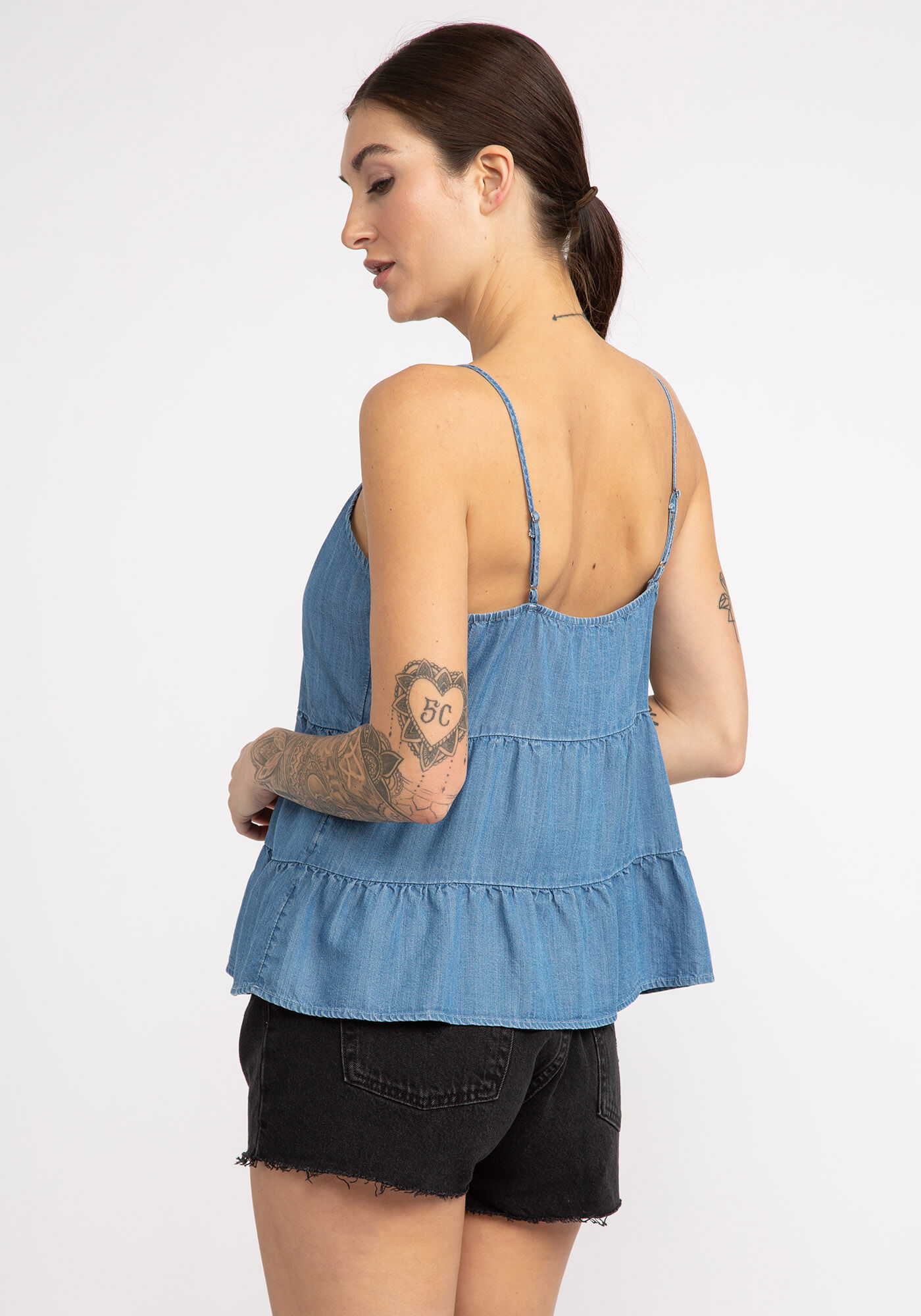 elsa tie front tank top Image 3