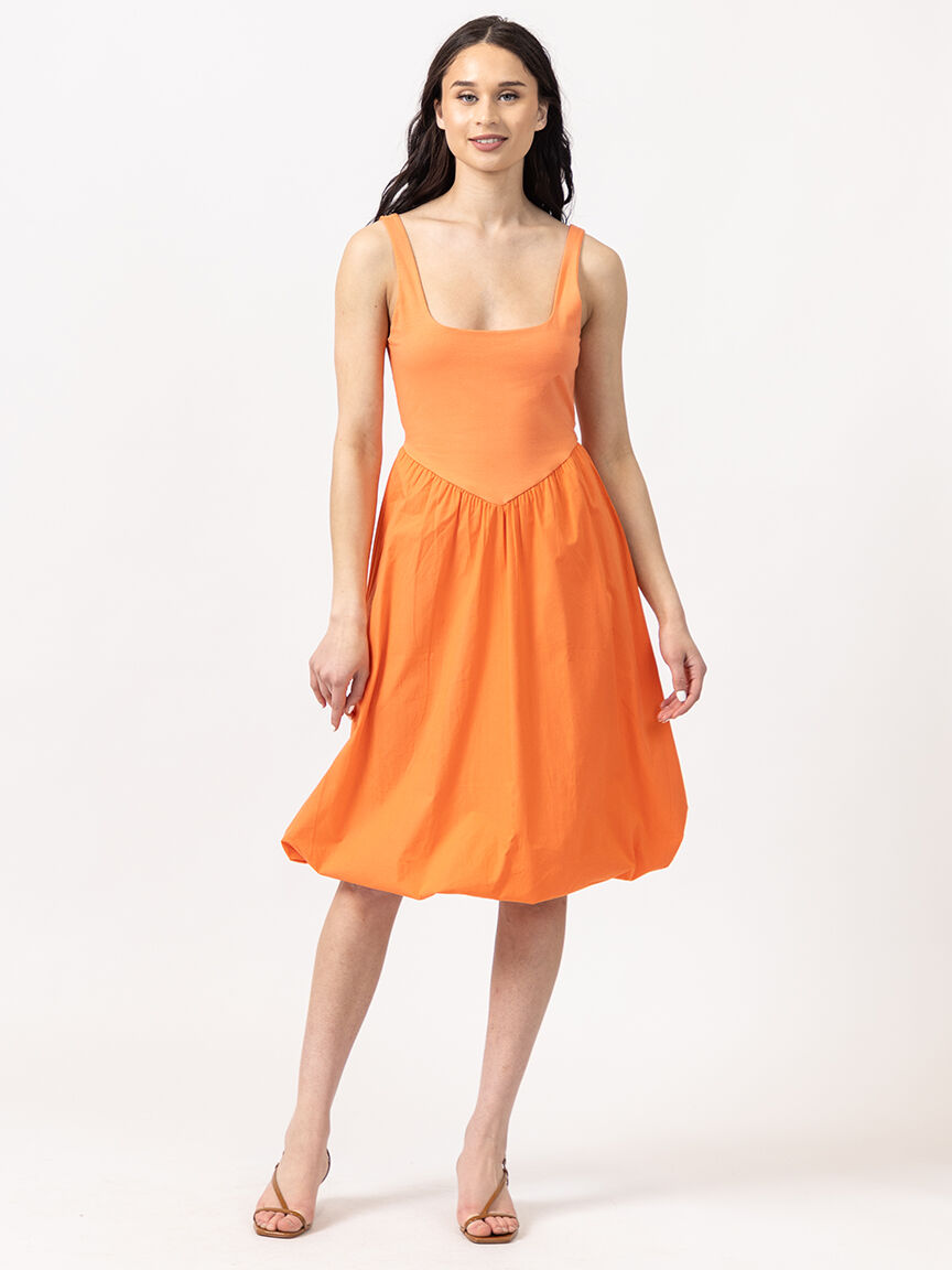 poplin bubble dress