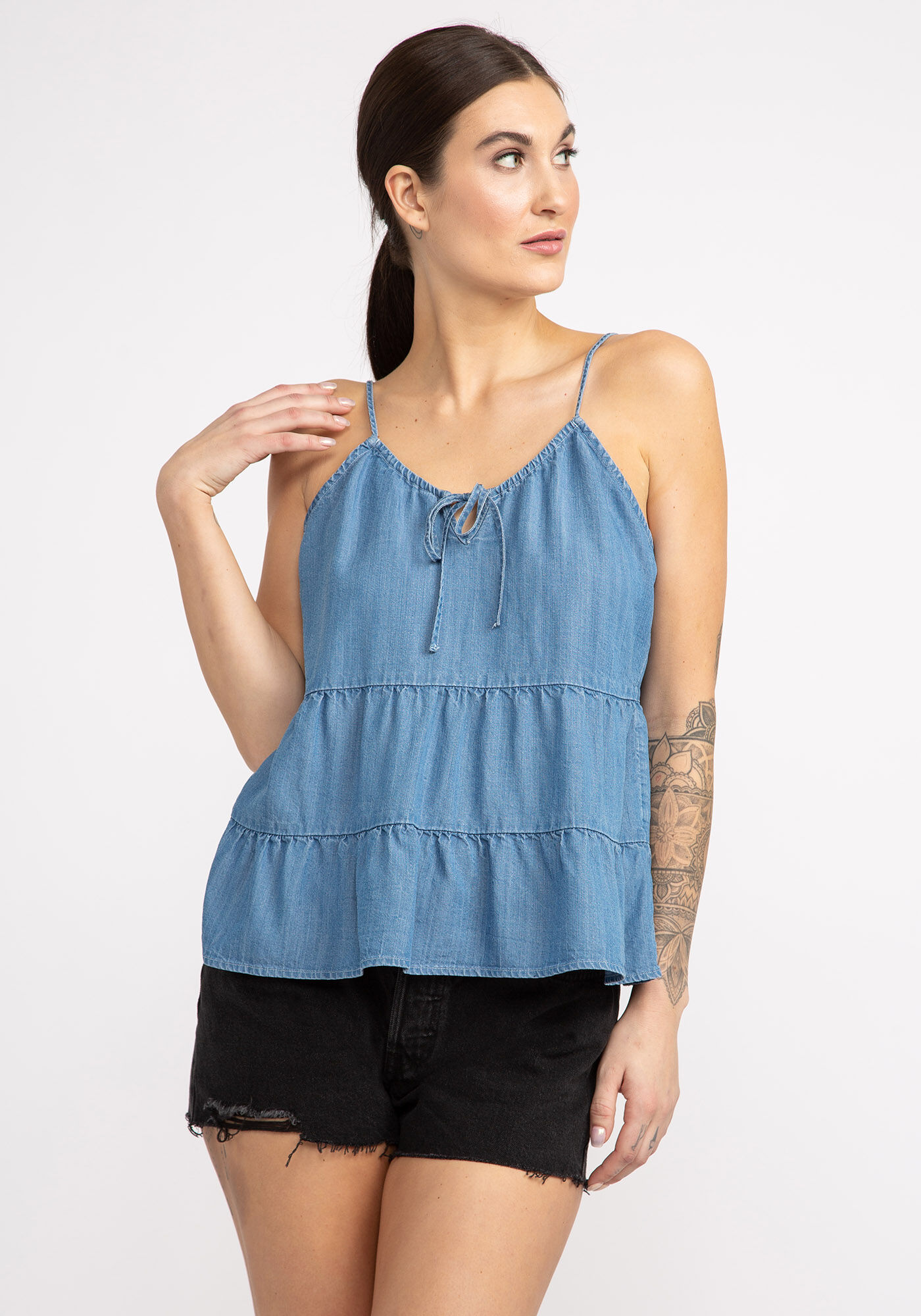 elsa tie front tank top Image 2