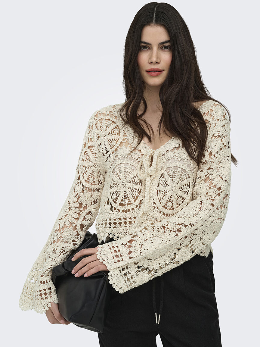 waterly crochet cardigan