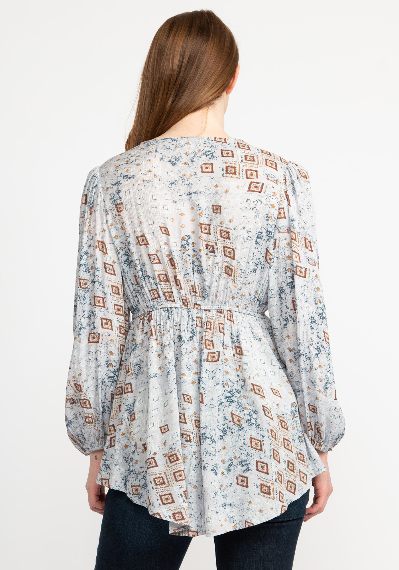 vienna crochet trim peasant blouse  Image 2