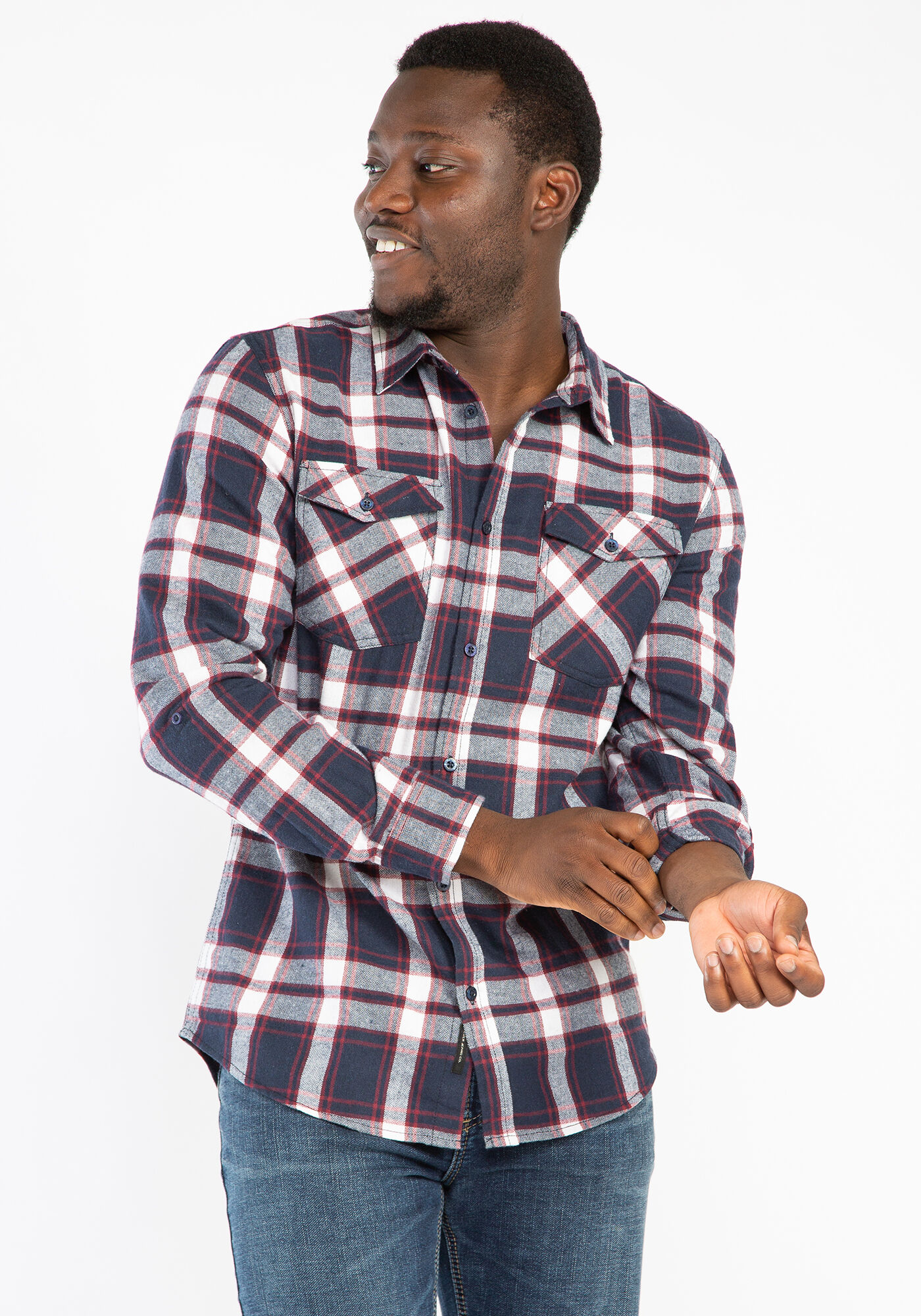 plaid long sleeve shirt Image 5