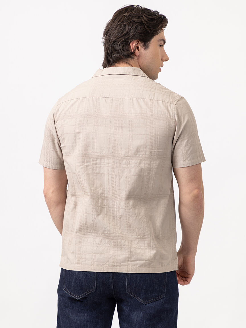 louis plaid textured 1 pkt shirt Image 3