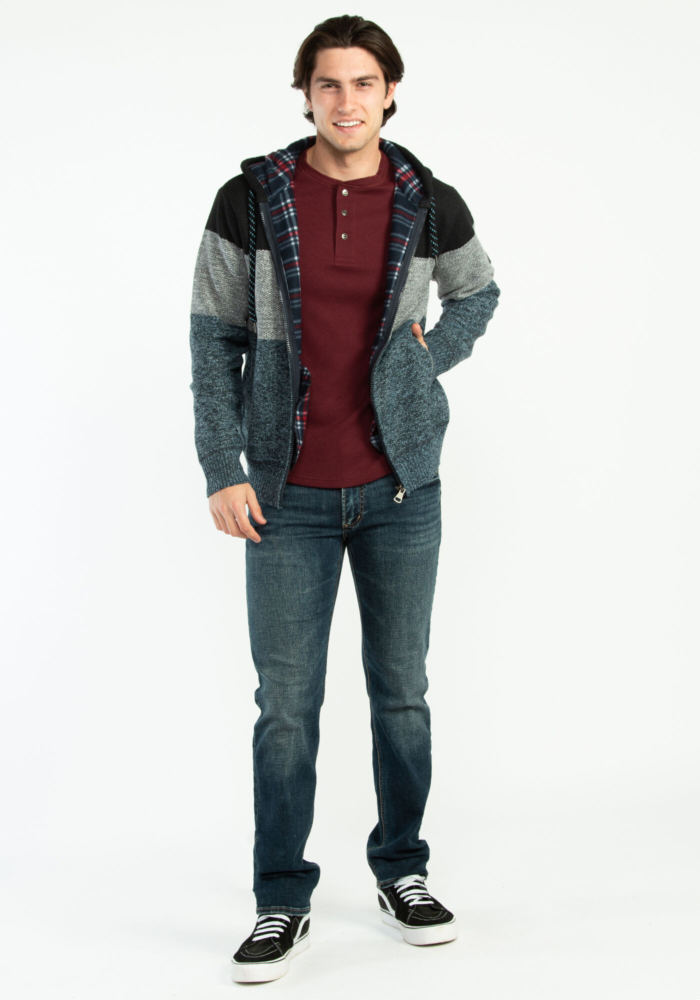 colourblock hoodie Image 4