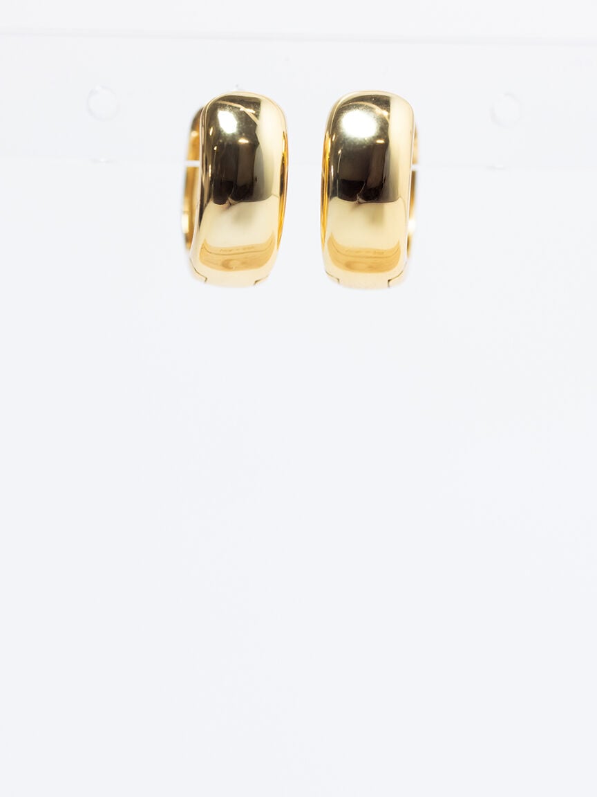 aurelia chunky hoop earrings gold