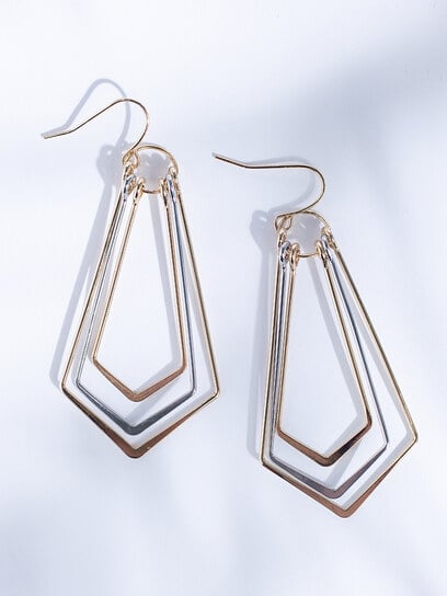 geo shaped earring geo shaped earring