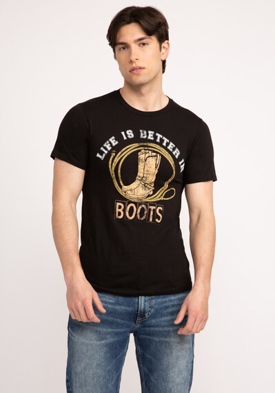 life is better in boots graphic tee Image 1