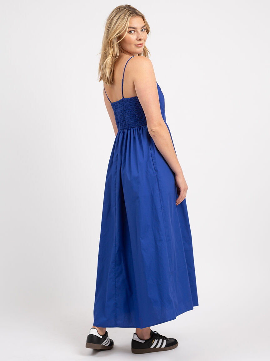 maybelle strappy vneck poplin maxi dress Image 3