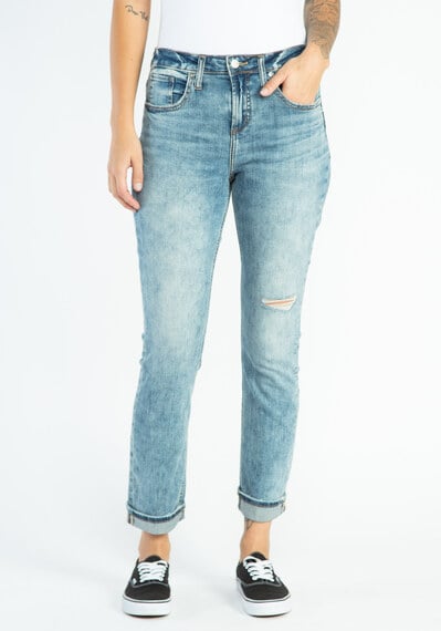 beau mid rise slim leg jeans Image 3