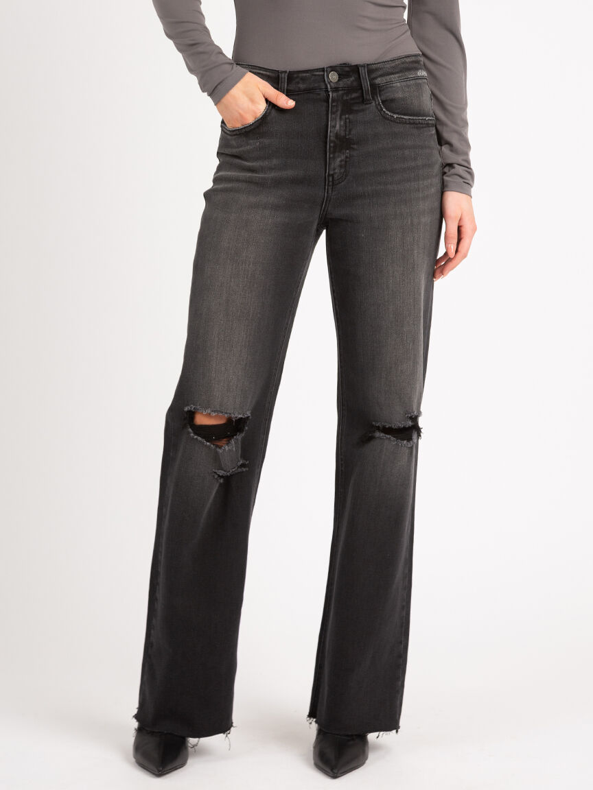 high-rise wide leg jean Image 2