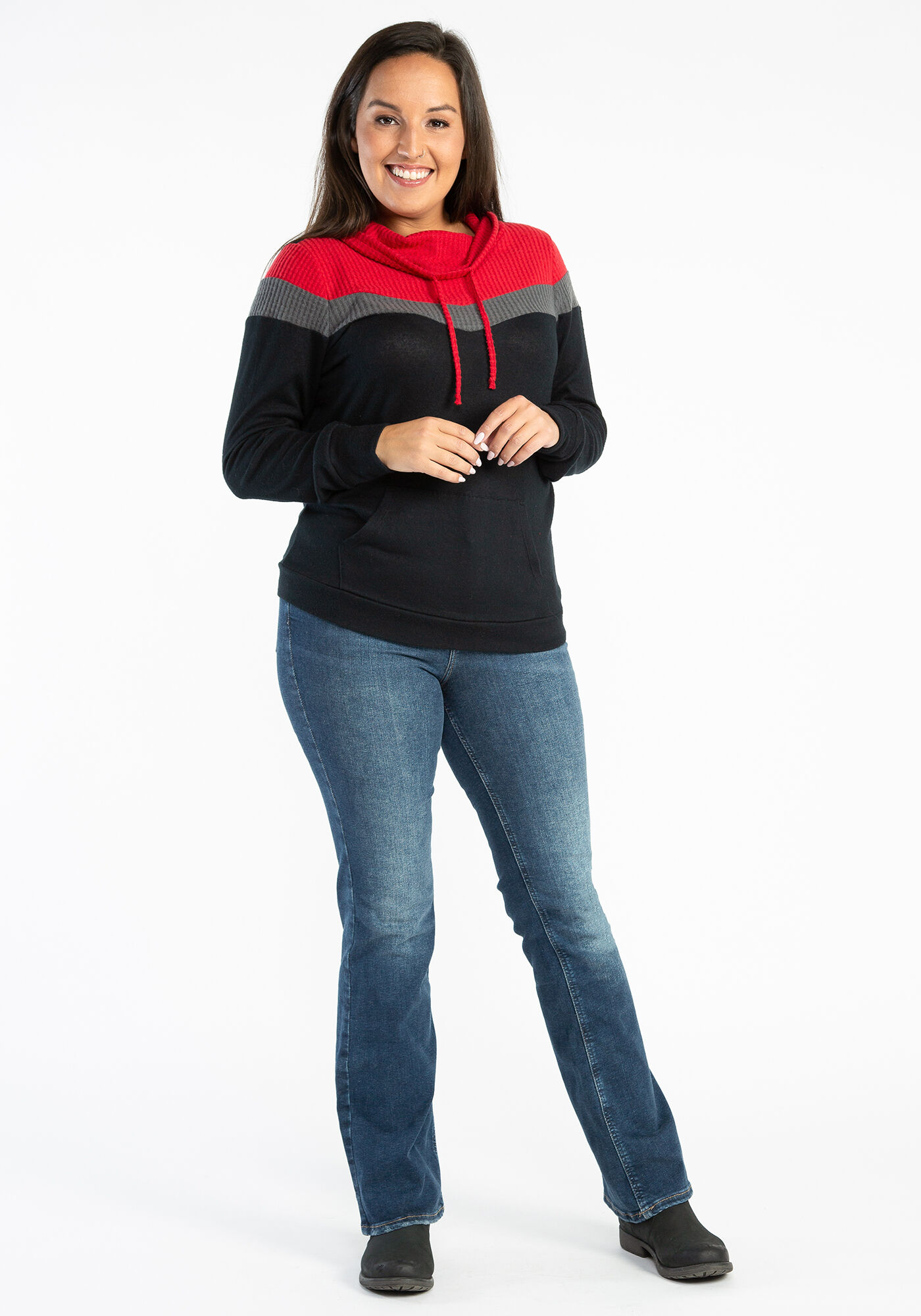 chelsea colorblock cowlneck Image 3
