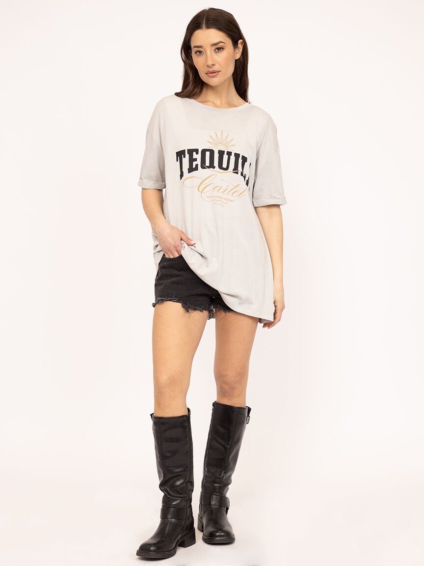 tequila cartel oversized tee