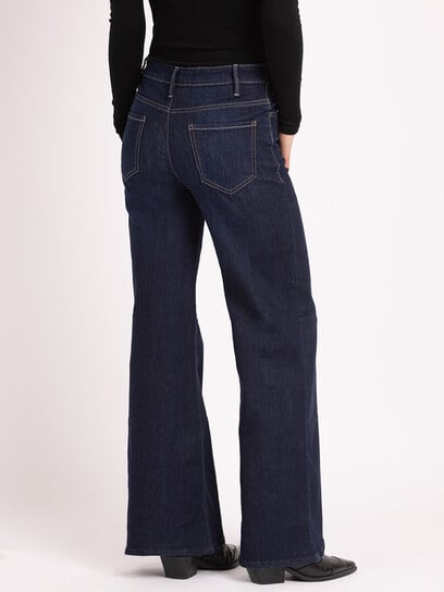 high rise wide leg flare jean dark authentic high rise wide leg flare jean dark authentic