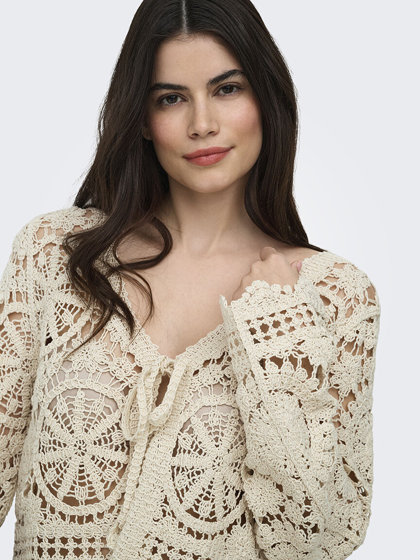 waterly crochet cardigan