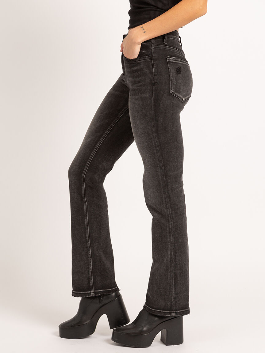black wash slim bootcut jean FLYING MONKEY