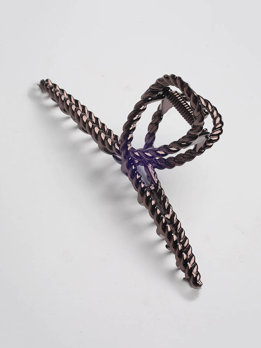 metal loop hair claw clip Image 1