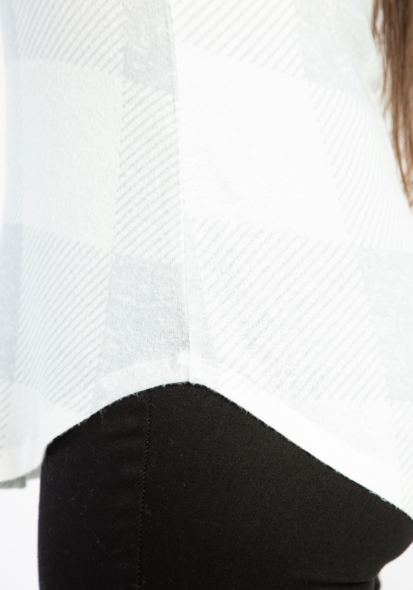 bobbie plaid scoop neck hacci tunic tee Image 5