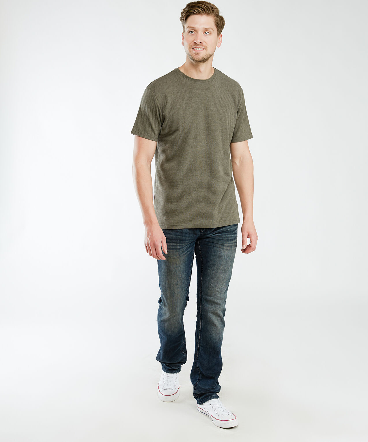 short sleeve ottoman knit tee Image 5